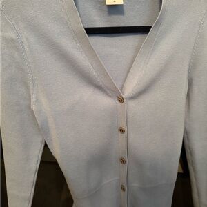 Light Blue Women's Cardigan Sweater